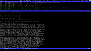 The e-mail client, mutt